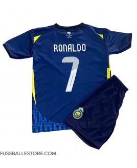 Günstige Al-Nassr Cristiano Ronaldo #7 Auswärts Trikotsatzt Kinder 2024-25 Kurzarm (+ Kurze Hosen)
